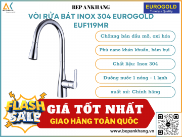 Vòi rửa bát inox 304 Eurogold EUF119MR